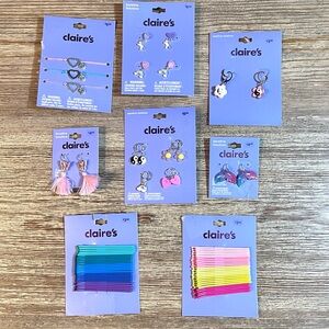 Claire’s Earring Bundle with Bobby Pins